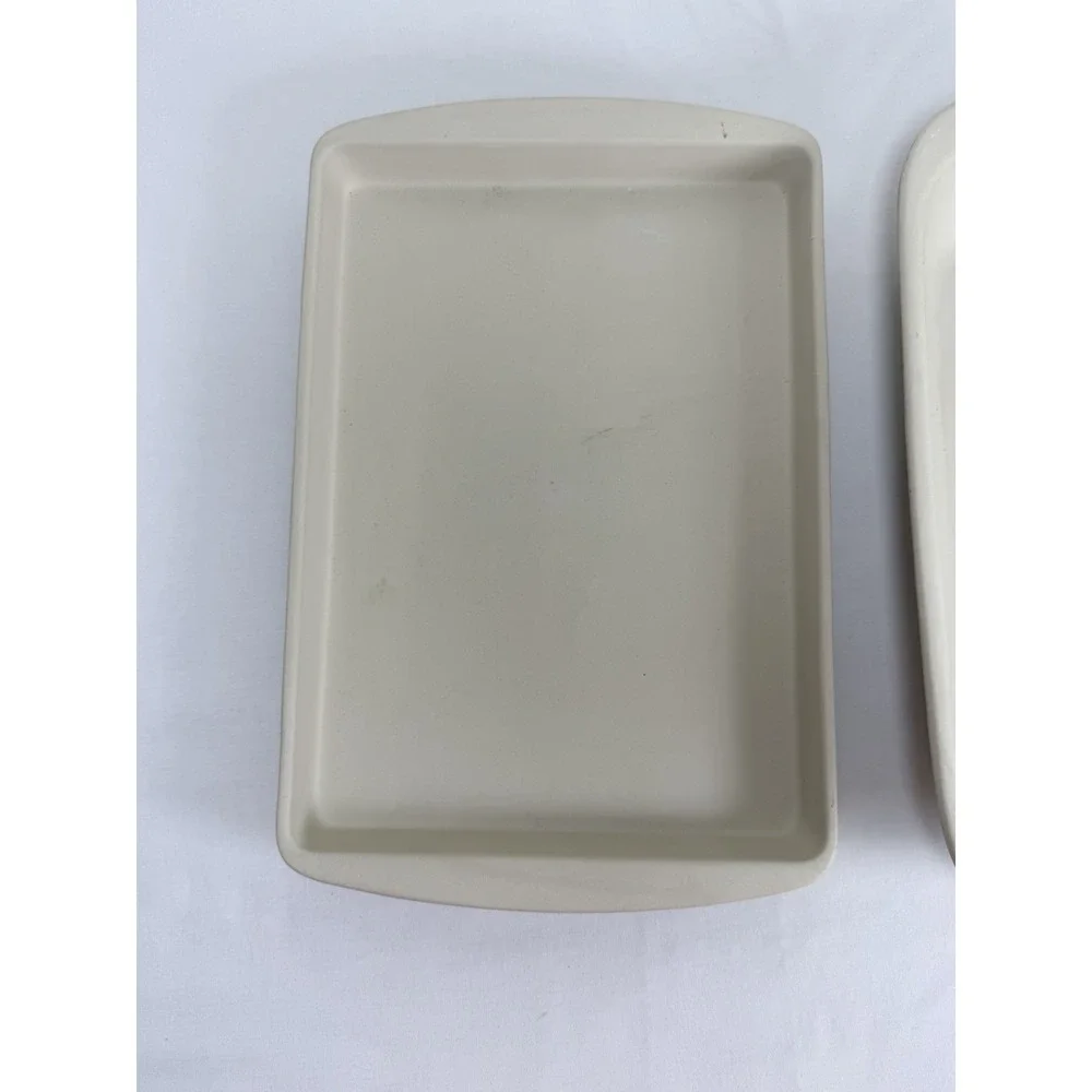 Vintage Huey-Chang Taiwan Stoneware Baking Dishes Nesting Bakeware Set Beige